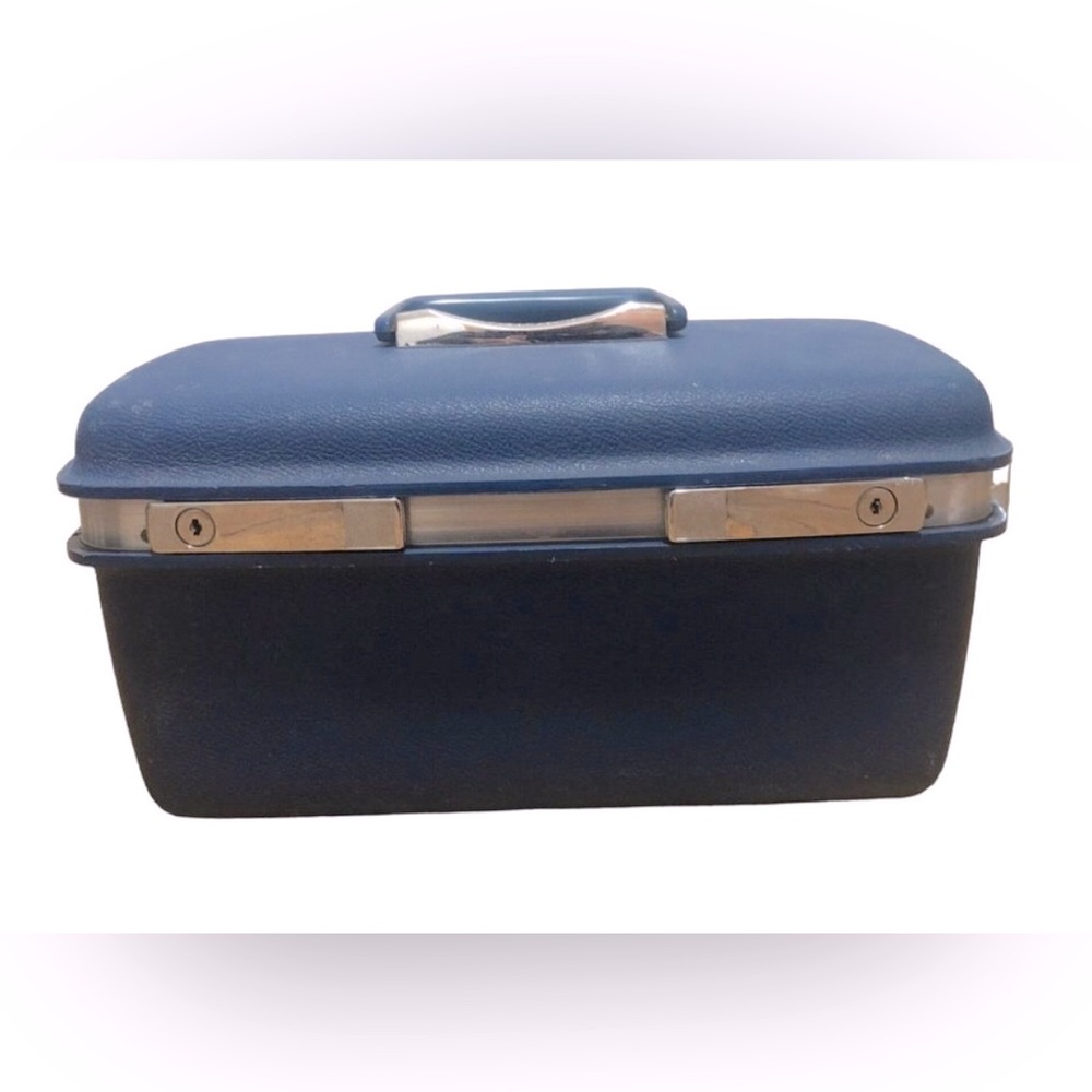 SAMSONITE Vintage Saturn II Carry-on Train Case & Mirror. EUC (Fin)